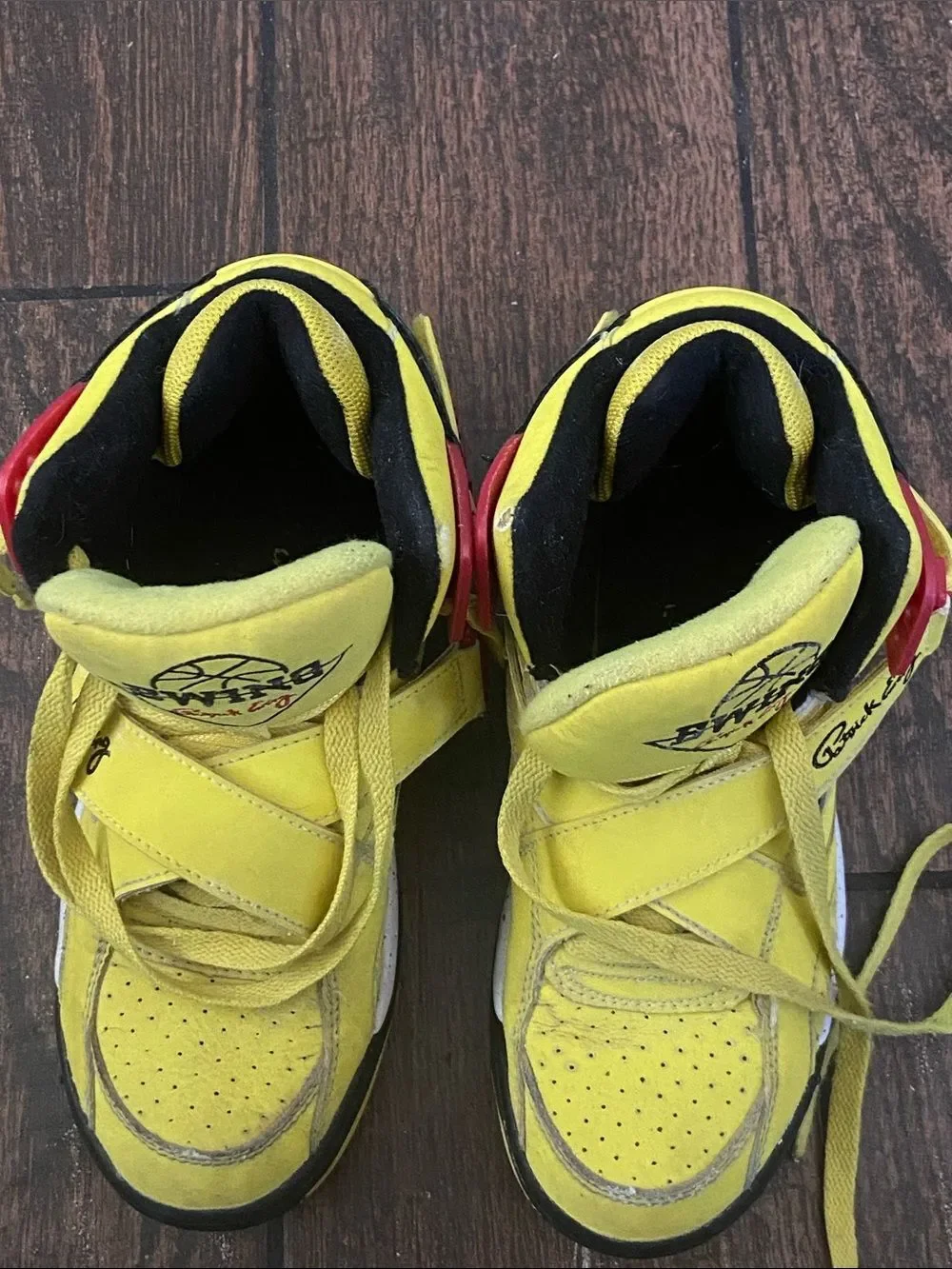 Patrick Ewing Kids Yellow Basketball-Style Sneakers Kids Size 5 US
